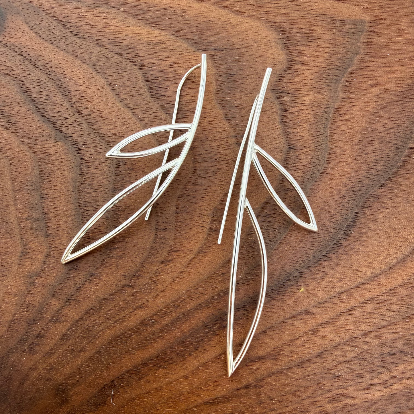 Wire Leaf Earrings